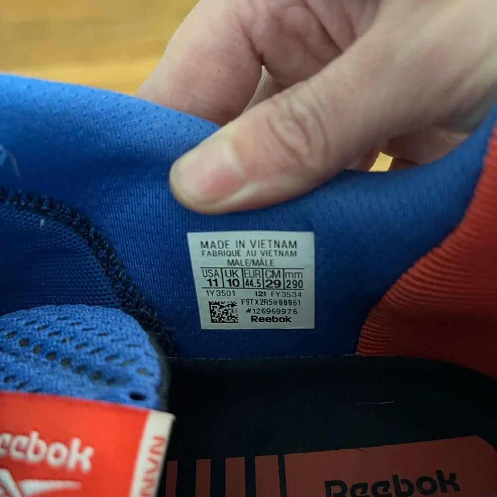 Nano x1 size 11 Reebok Men's Blue Athletic Shoes - Picture 9 of 10